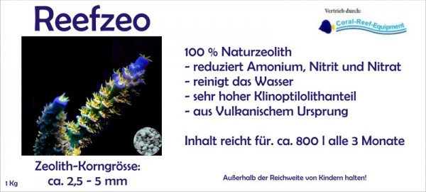 REEF-ZEO Gestein (Zeolith) - 1 kg Eimer