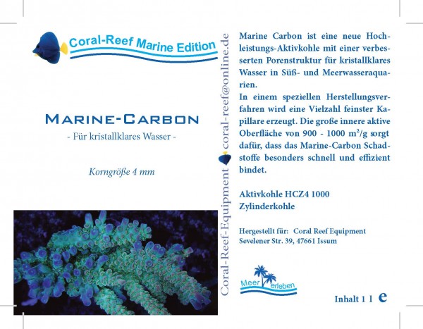 Marinecarbon (Aktivkohle) - 1000 ml Dose